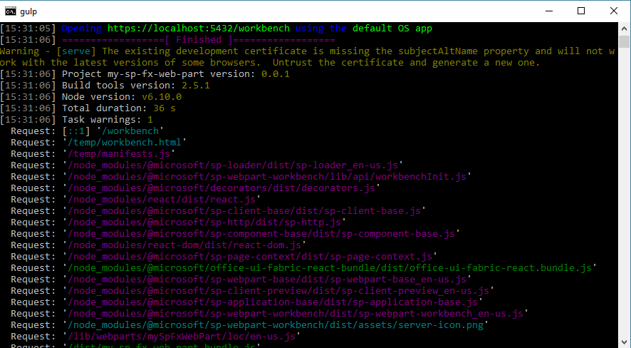 spfx extension cmd